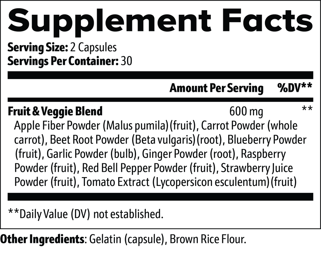 Fruits and Vegetables Supplement-Daily Greens Blend