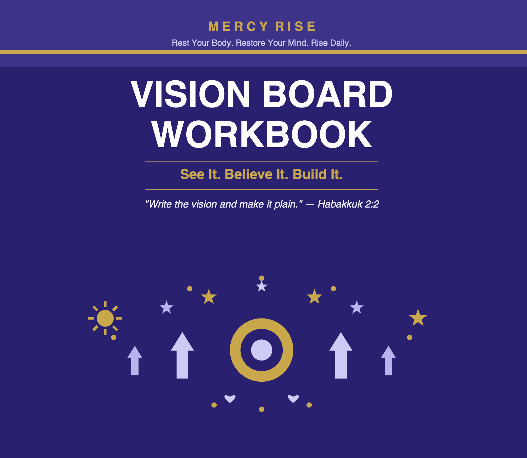 Mercy Rise Vision Board Workbook — Digital Download