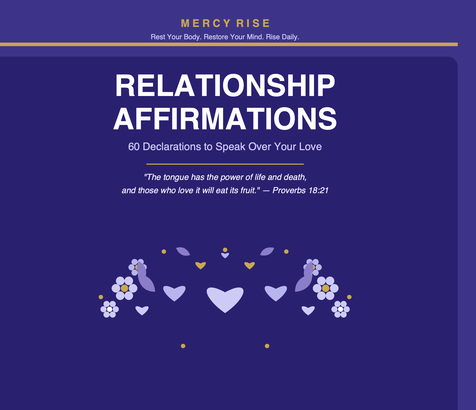 Mercy Rise Relationship Affirmations — Digital Download