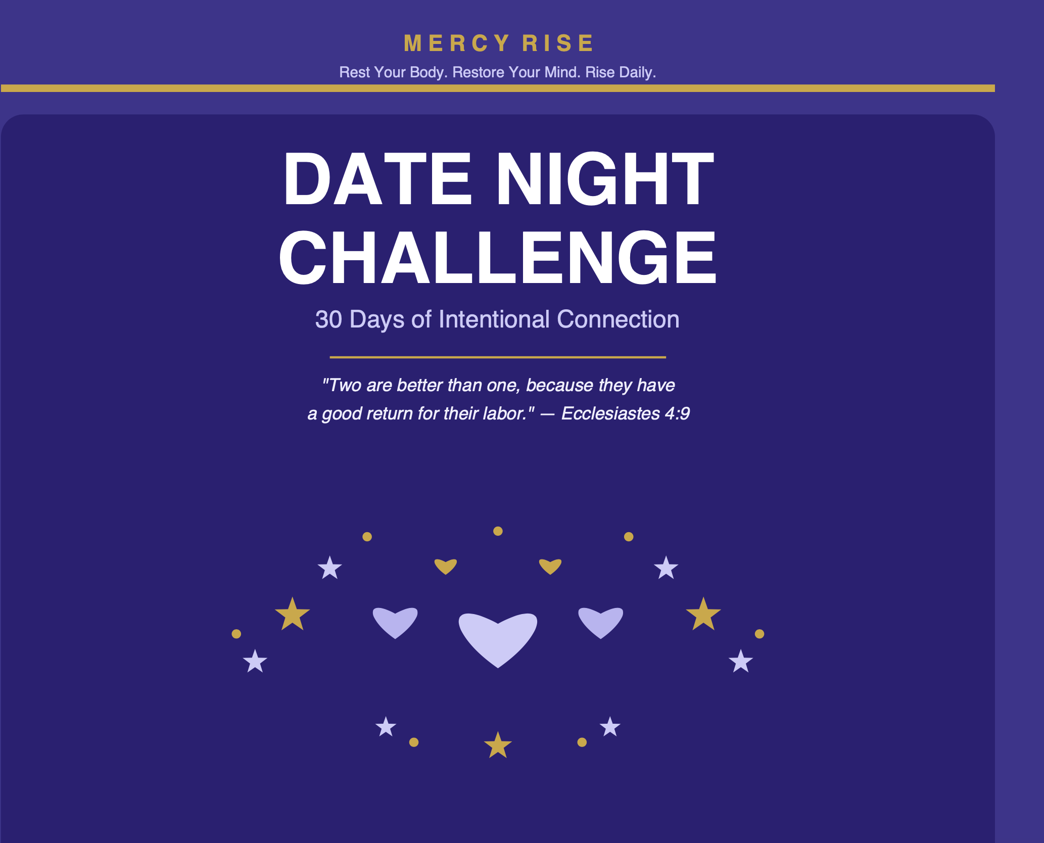 Mercy Rise 30-Day Date Night Challenge — Digital Download