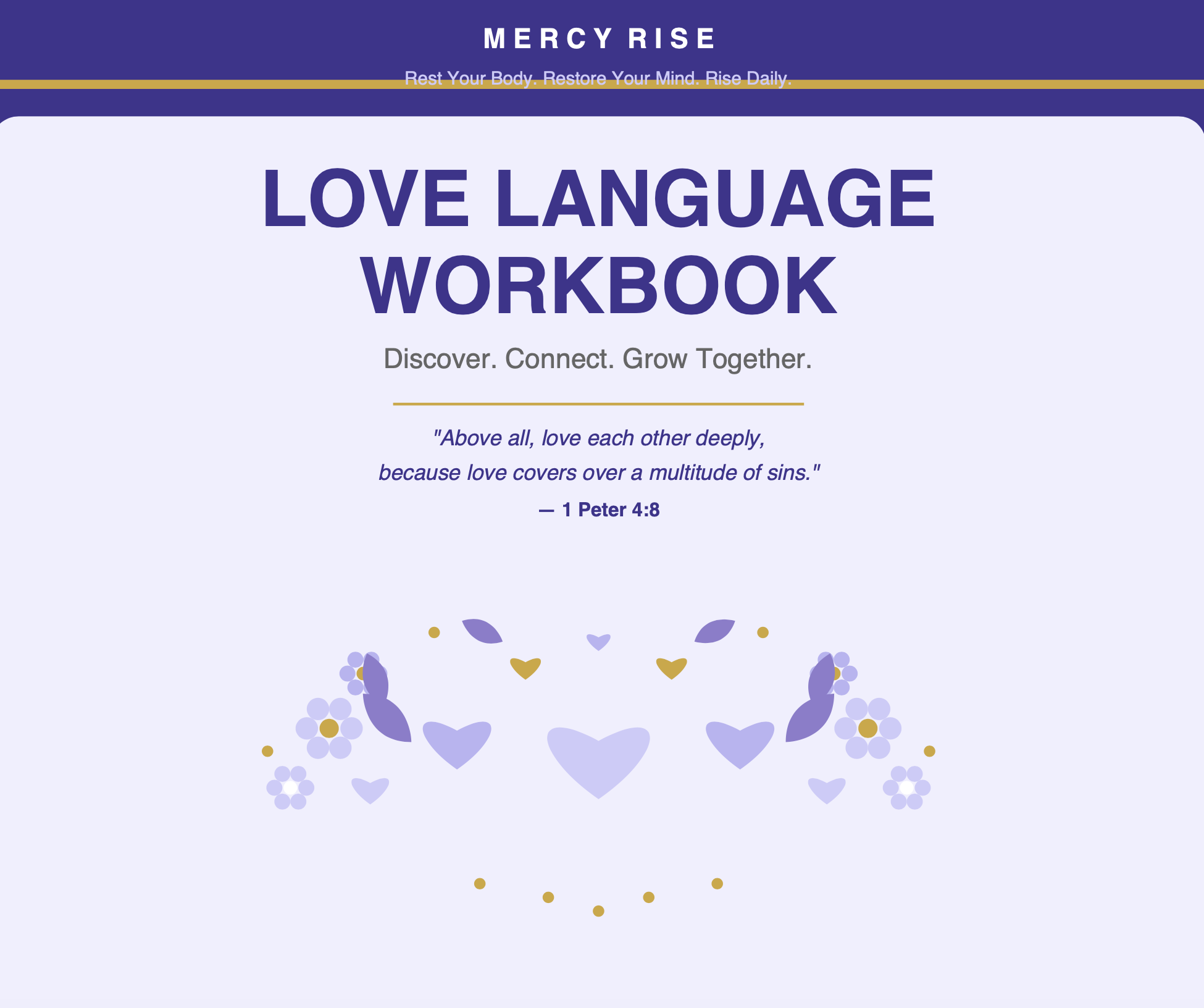 Mercy Rise Love Language Workbook — Digital Download