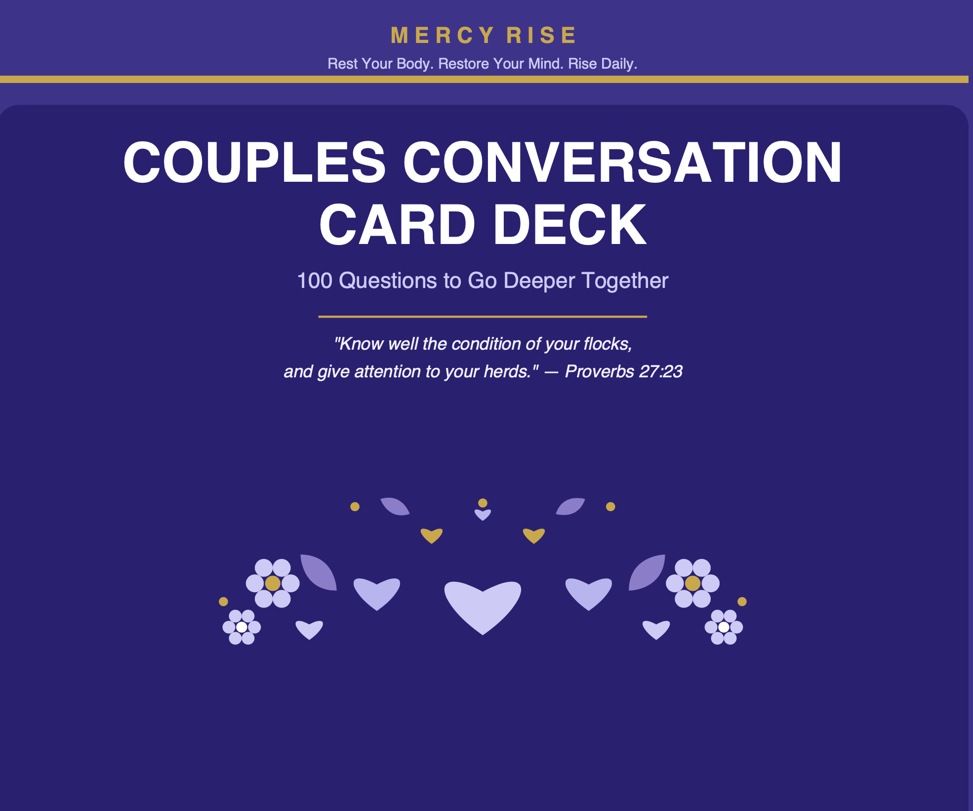 Mercy Rise Couples Conversation Card Deck — Digital Download